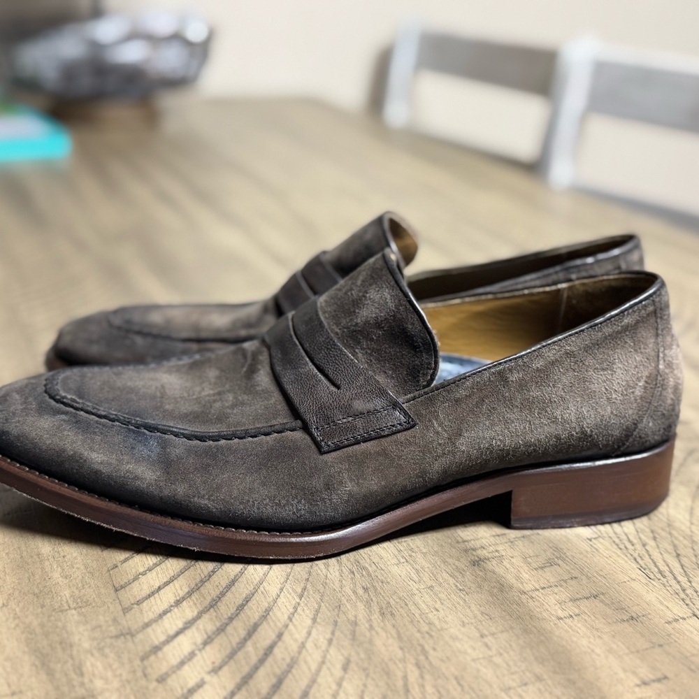 Men's Brown Suede Loafers